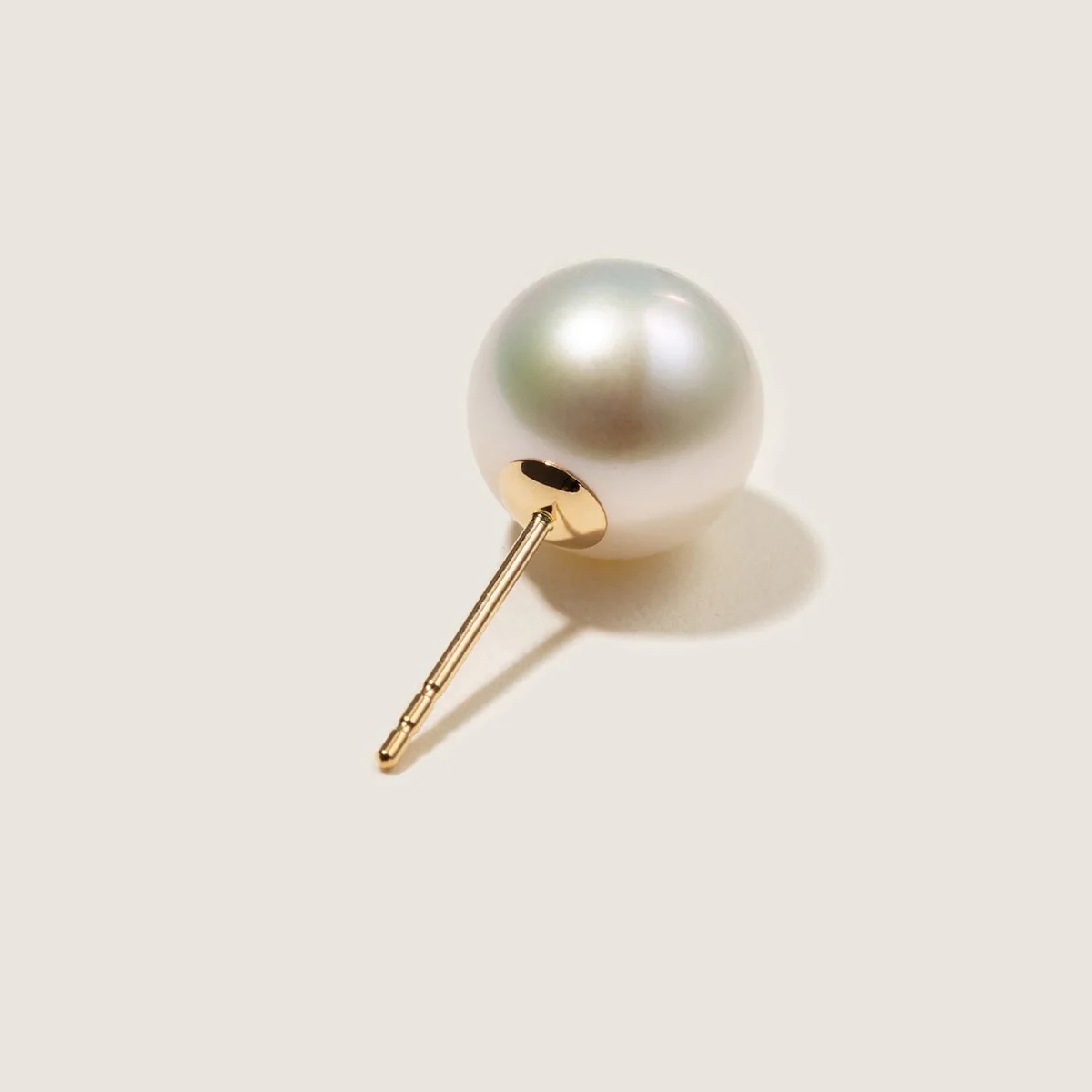 10-11mm Freshwater Edison Pearl 14K Gold Classic Studs Earrings - Image 6