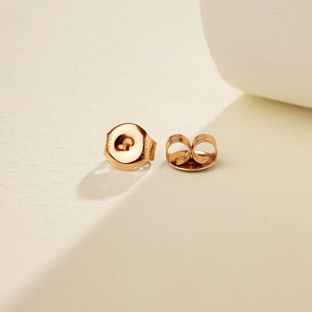 18K 14K Rose Gold Silk Ribbon Earrings - Image 8
