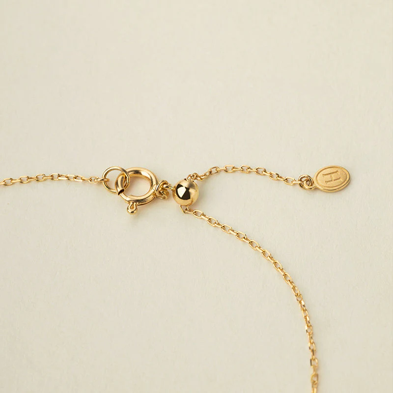 Akoya Pearl 18K Gold Diamond Flower Core Dainty Bracelet - Image 6
