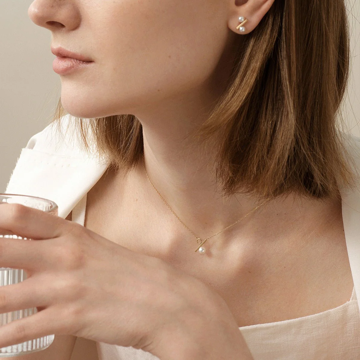 Akoya Pearl 18K Gold Percentage Necklace - Image 6