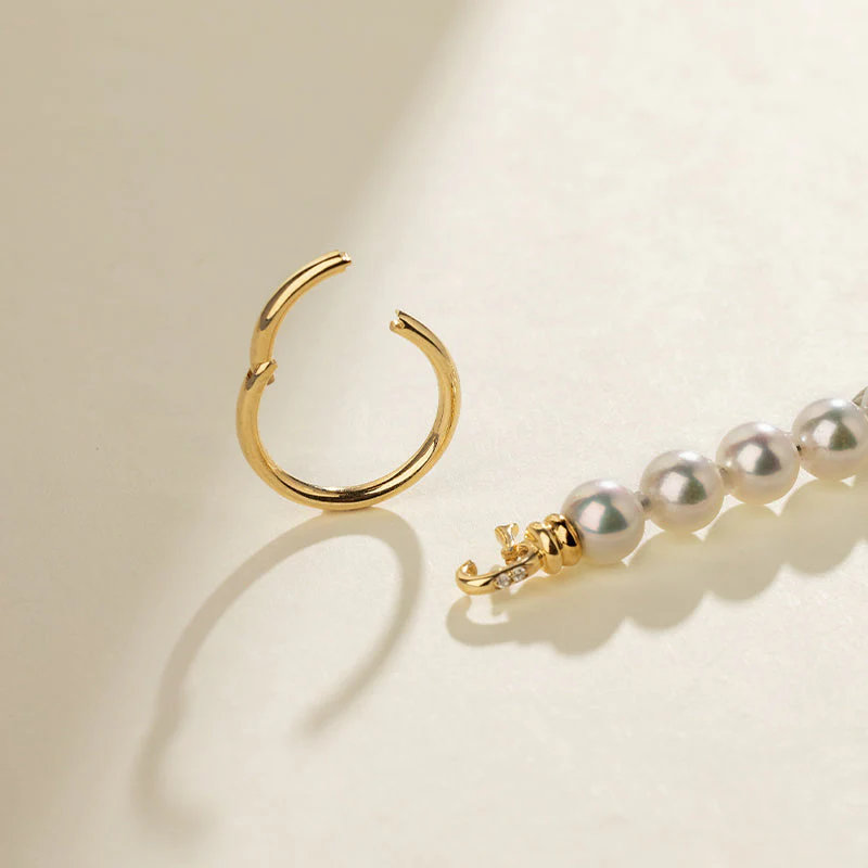 Akoya Saltwater Pearl 18K Gold Diamond Infinity Potential Bracelet - Image 5
