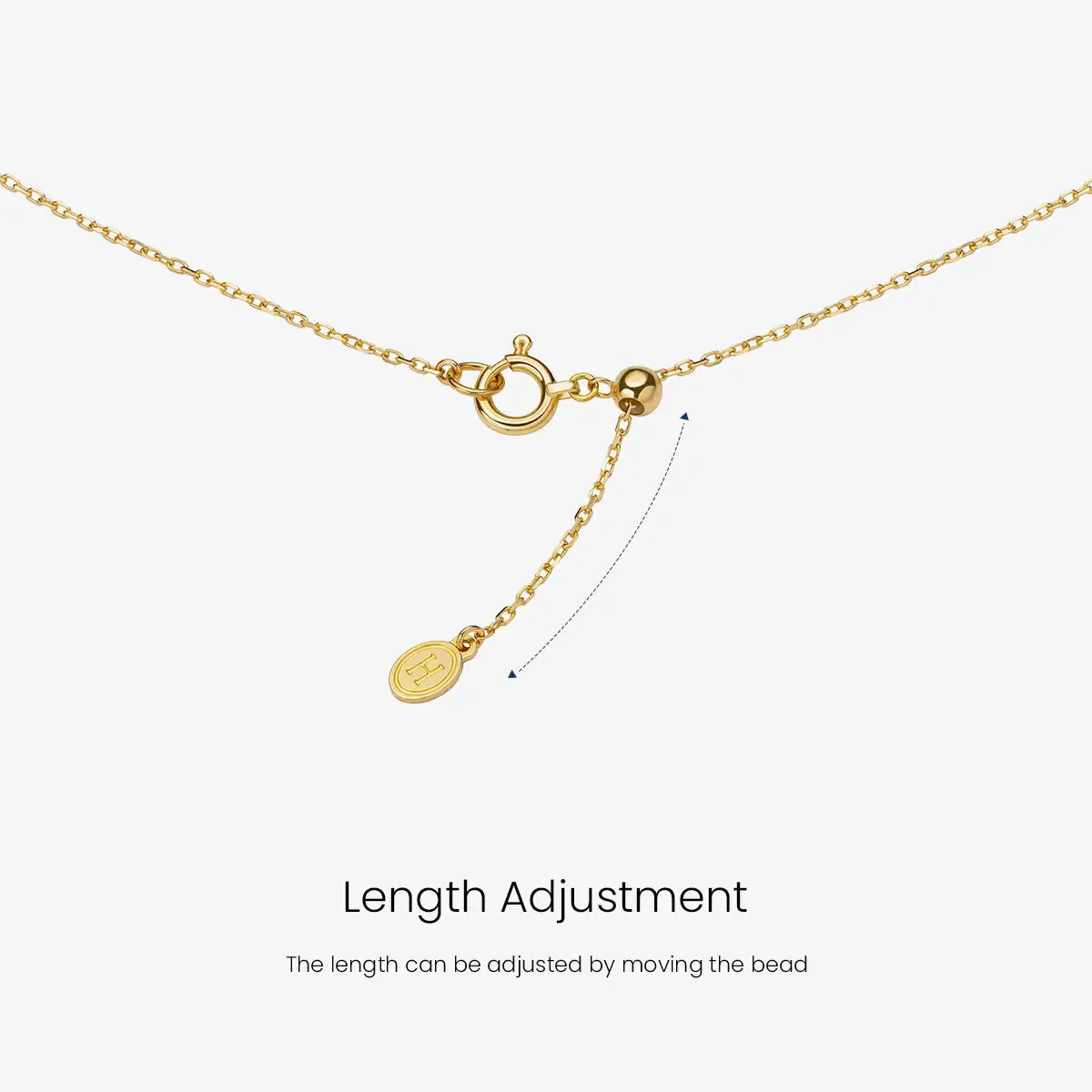 Akoya Saltwater Pearl 18K Gold Hanging Custom Initials Necklace - Image 9