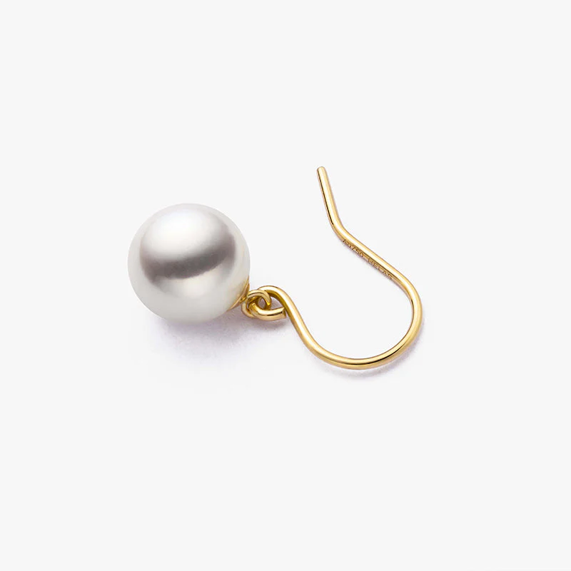 Akoya Pearl 18K Gold Classic Hook Earrings - Image 6