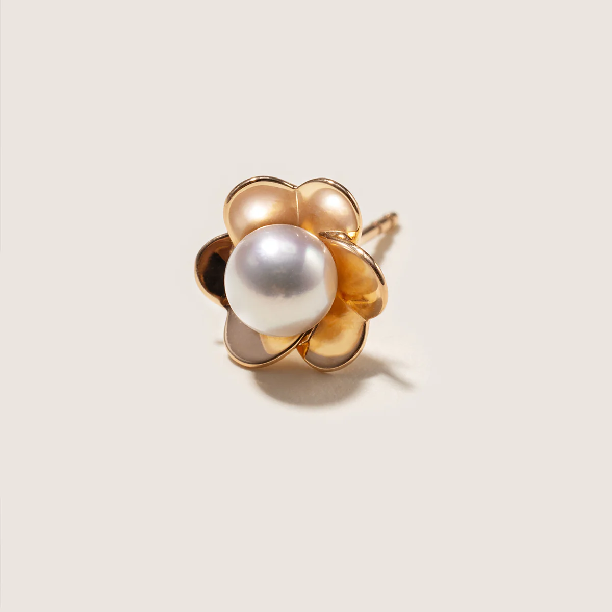 Freshwater Pearl 10K 14K Rose Gold Bloom Dew Earrings - Image 5