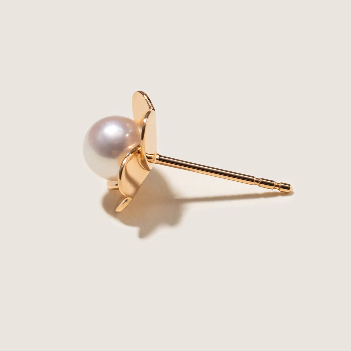 Freshwater Pearl 10K 14K Rose Gold Bloom Dew Earrings - Image 7