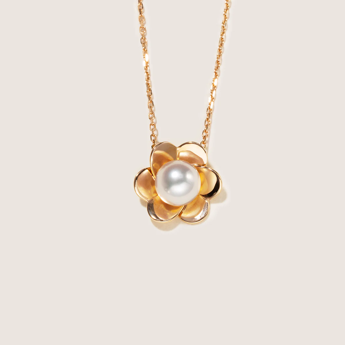 Freshwater Pearl 10K 14K Rose Gold Bloom Dew Necklace - Image 5