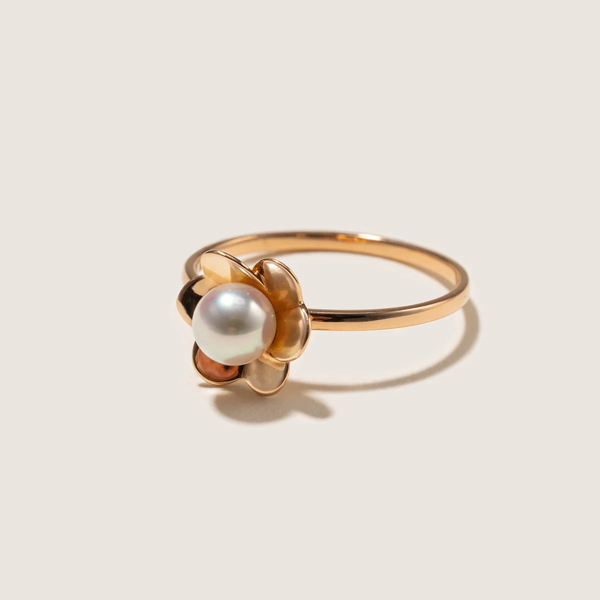 Freshwater Pearl 10K Rose Gold Bloom Dew Ring - Image 5
