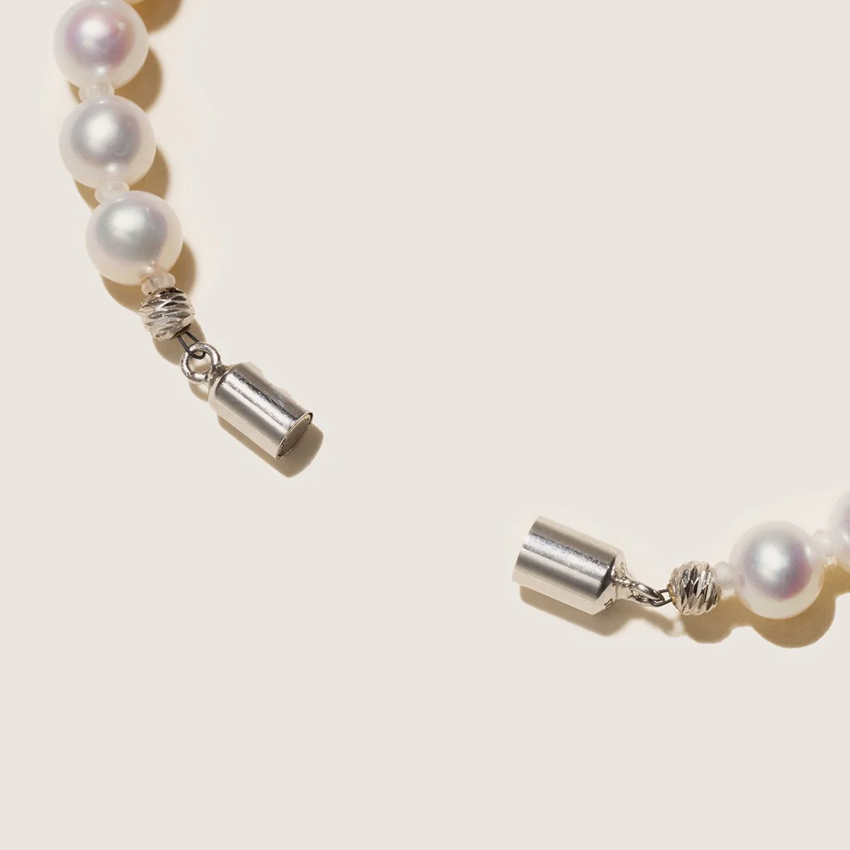 Freshwater Pearl 925 Silver Magnetic Clasp Snap Strand Bracelet - Image 4