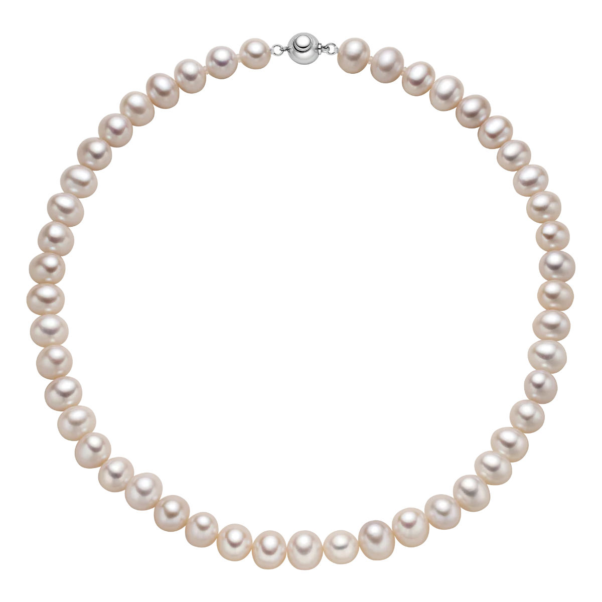 Freshwater Pearl 925 Sterling Silver Ball Clasp Versatile Necklace - Image 10