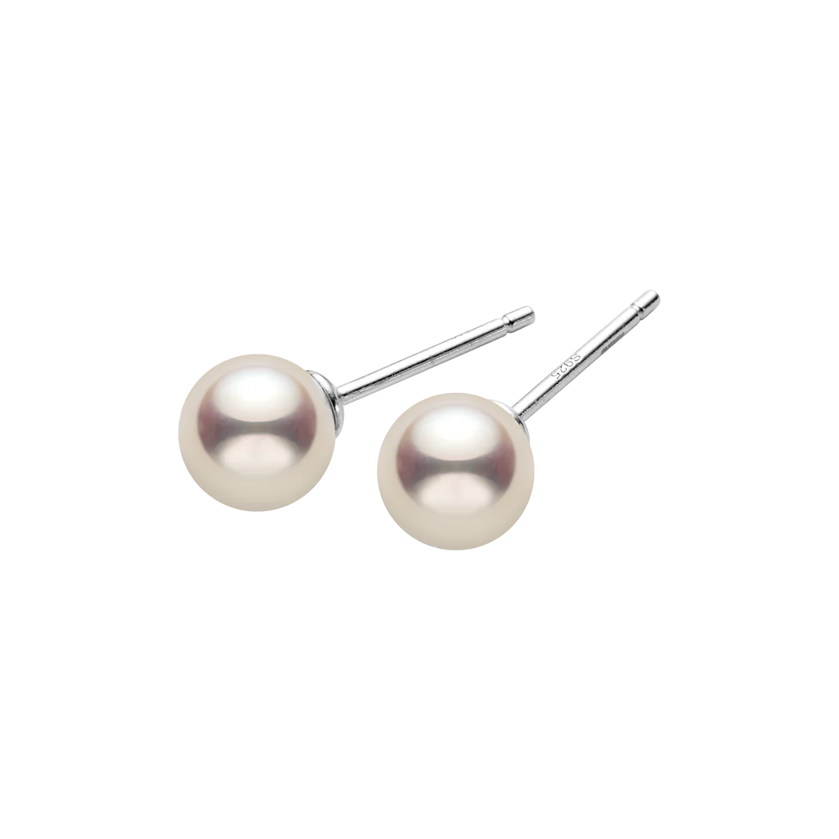 Freshwater Pearl 925 Sterling Silver Classic Studs Earrings