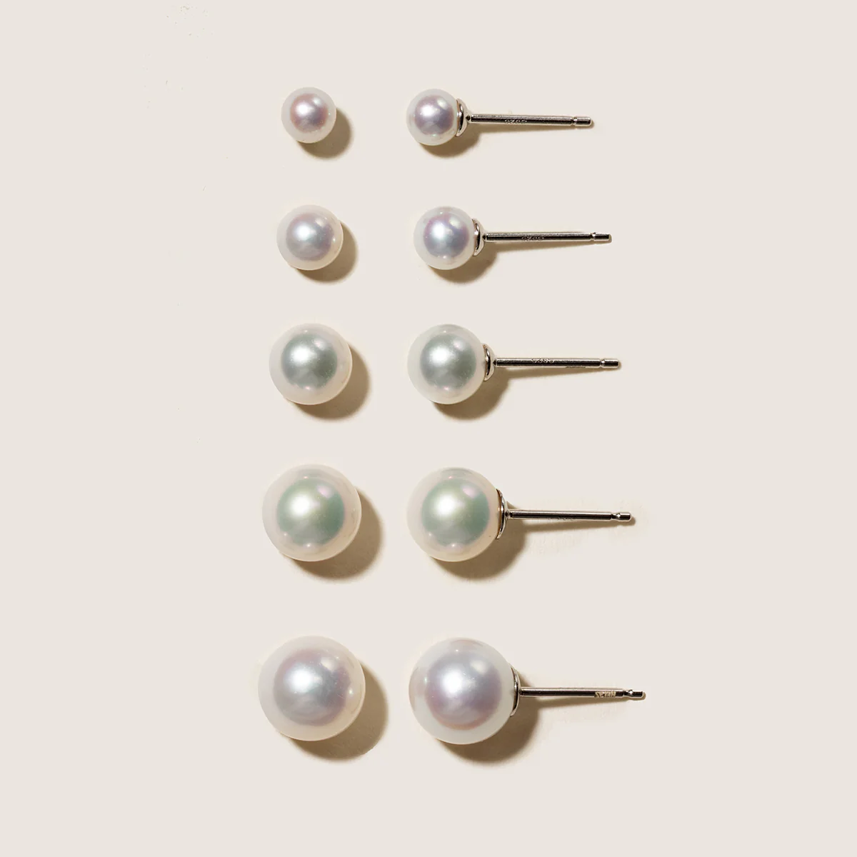 Freshwater Pearl 925 Sterling Silver Classic Studs Earrings - Image 4