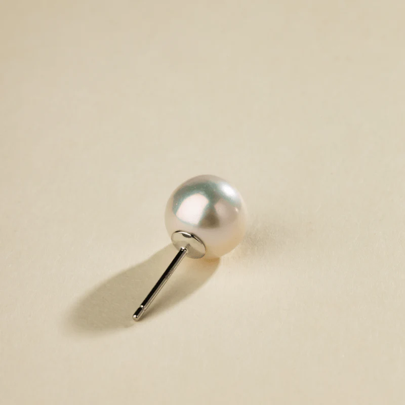 Freshwater Pearl 925 Sterling Silver Classic Studs Earrings - Image 9