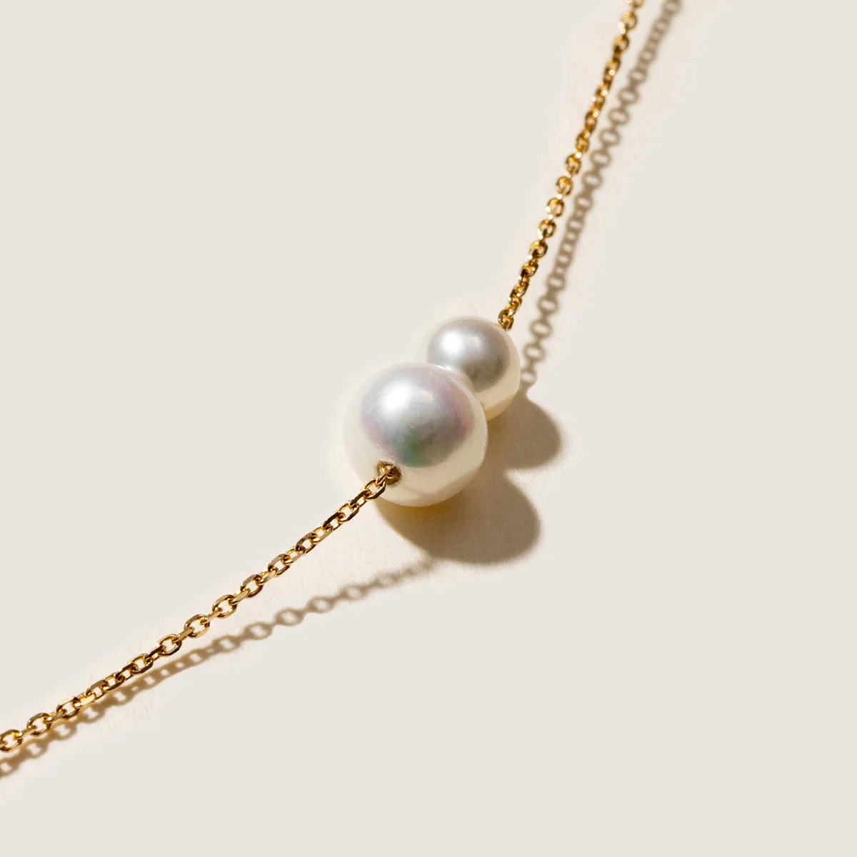 Freshwater Pearls 14K Gold Tiny & Grand Necklace - Image 5