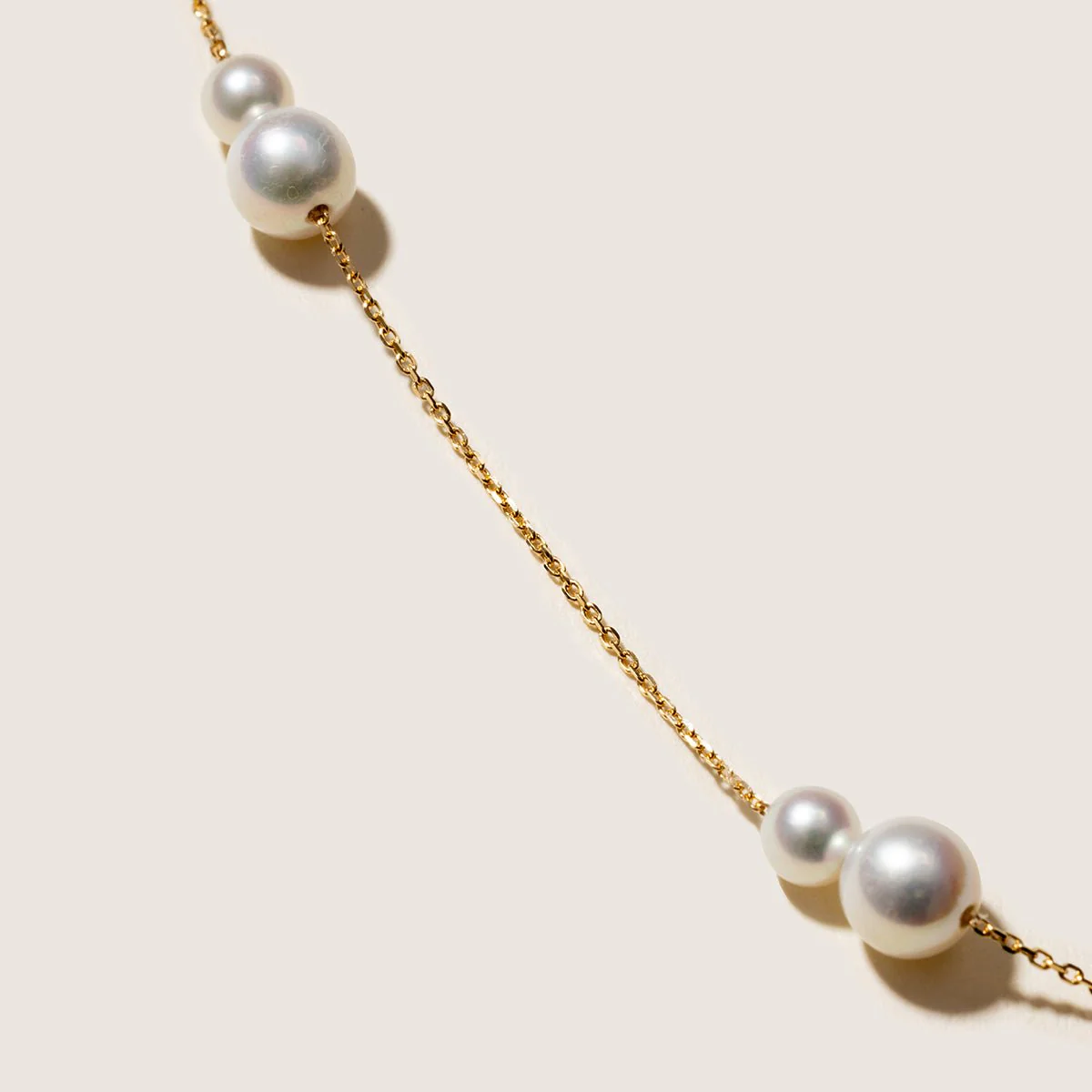 Freshwater Pearls 14K Gold Tiny & Grand Necklace - Image 6