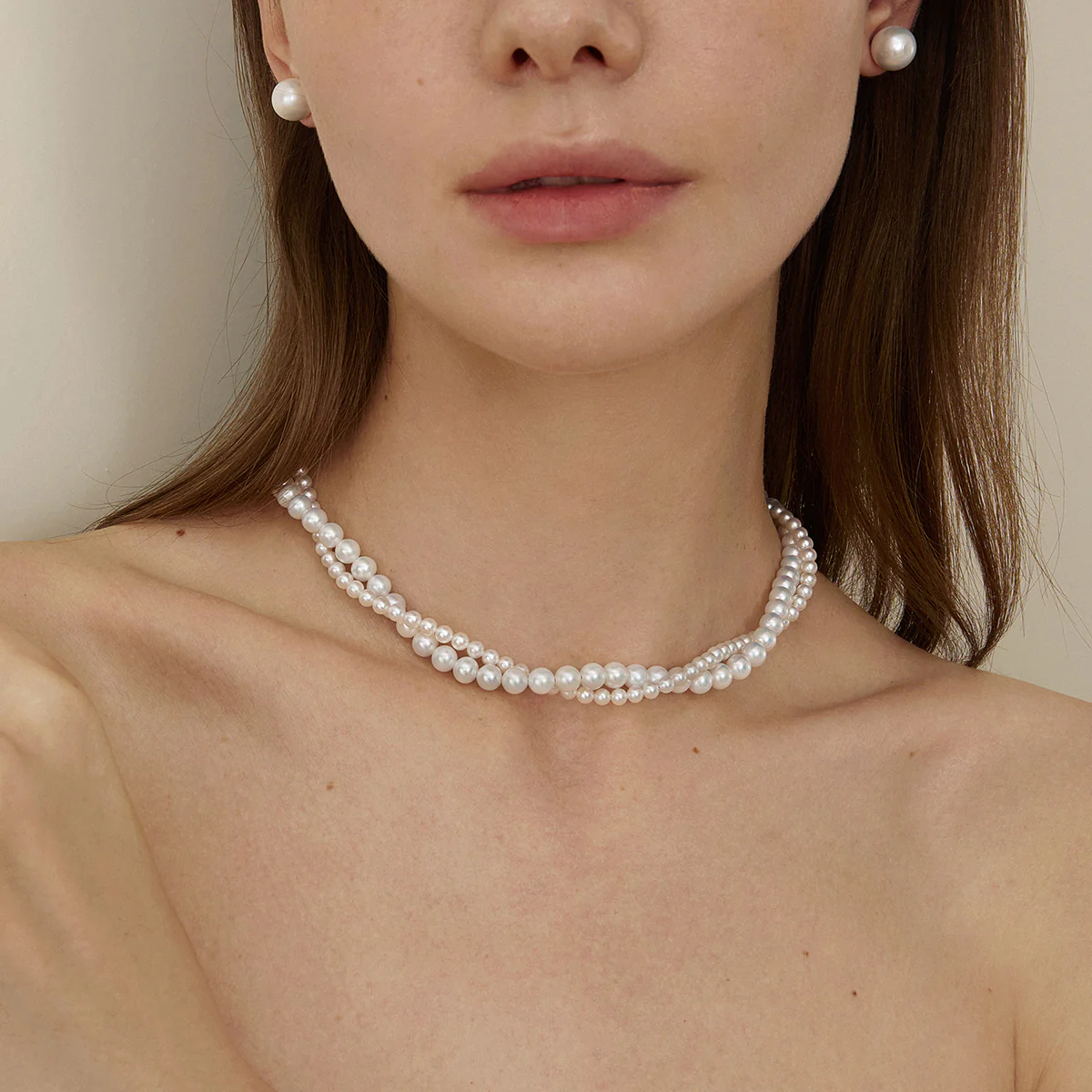 GUILD Certificate Noble Aurora Freshwater Pearl 18K Gold H Mark Strand Necklace - Image 14