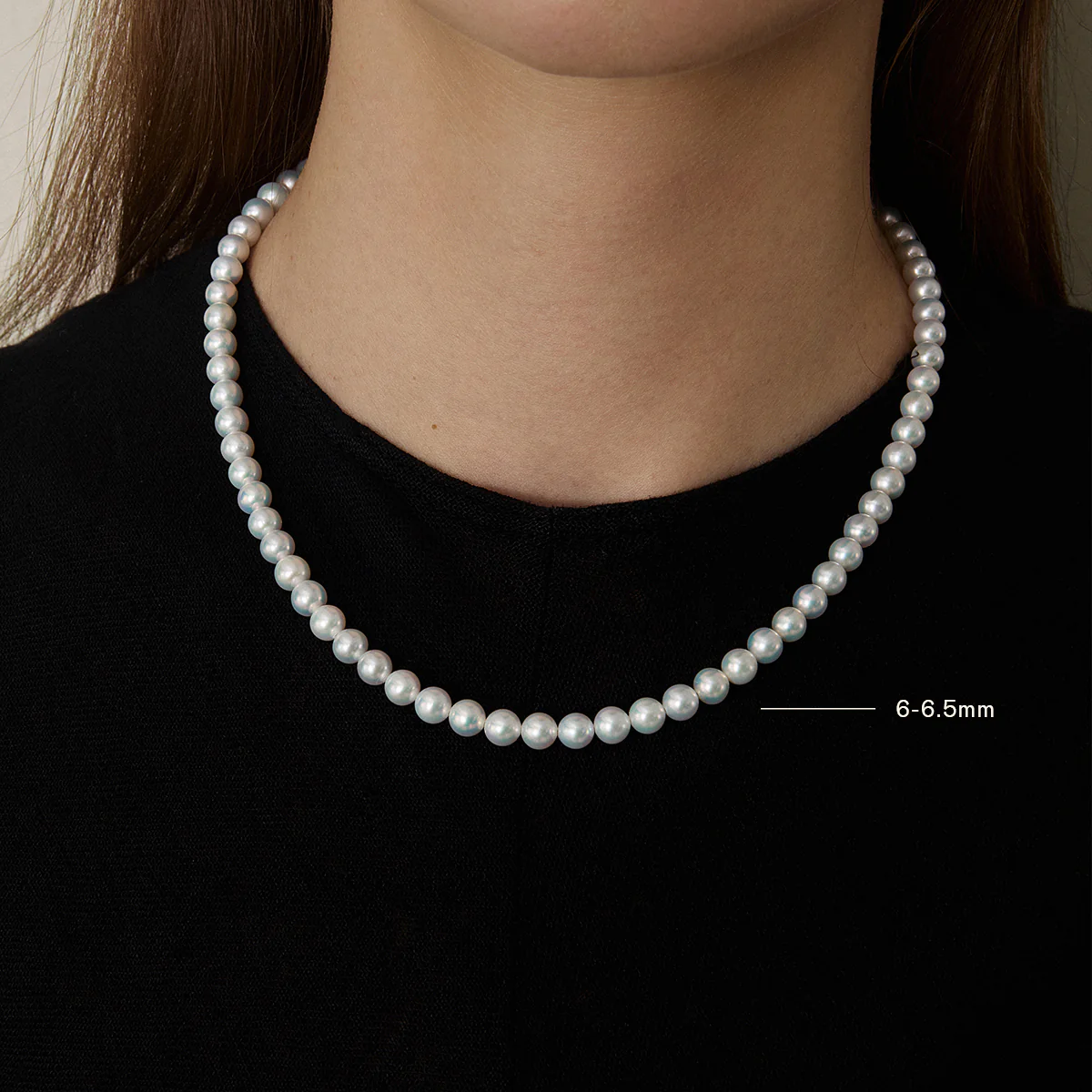 GUILD Certificate Noble Aurora Freshwater Pearl 18K Gold H Mark Strand Necklace - Image 9