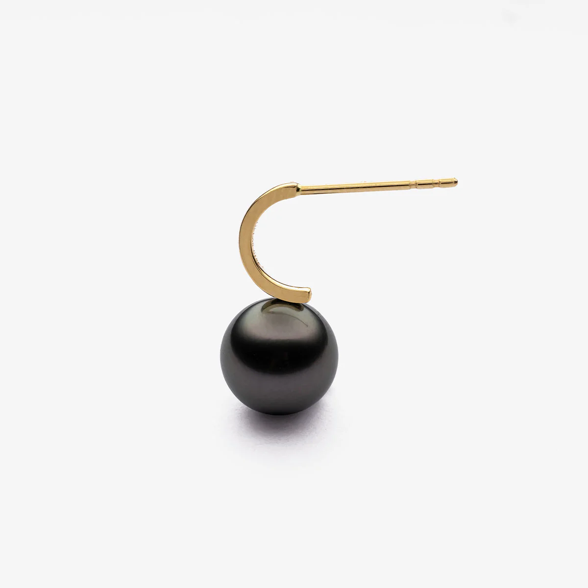 Tahitian Pearl Earrings 18K Gold Leverback Earrings - Image 6