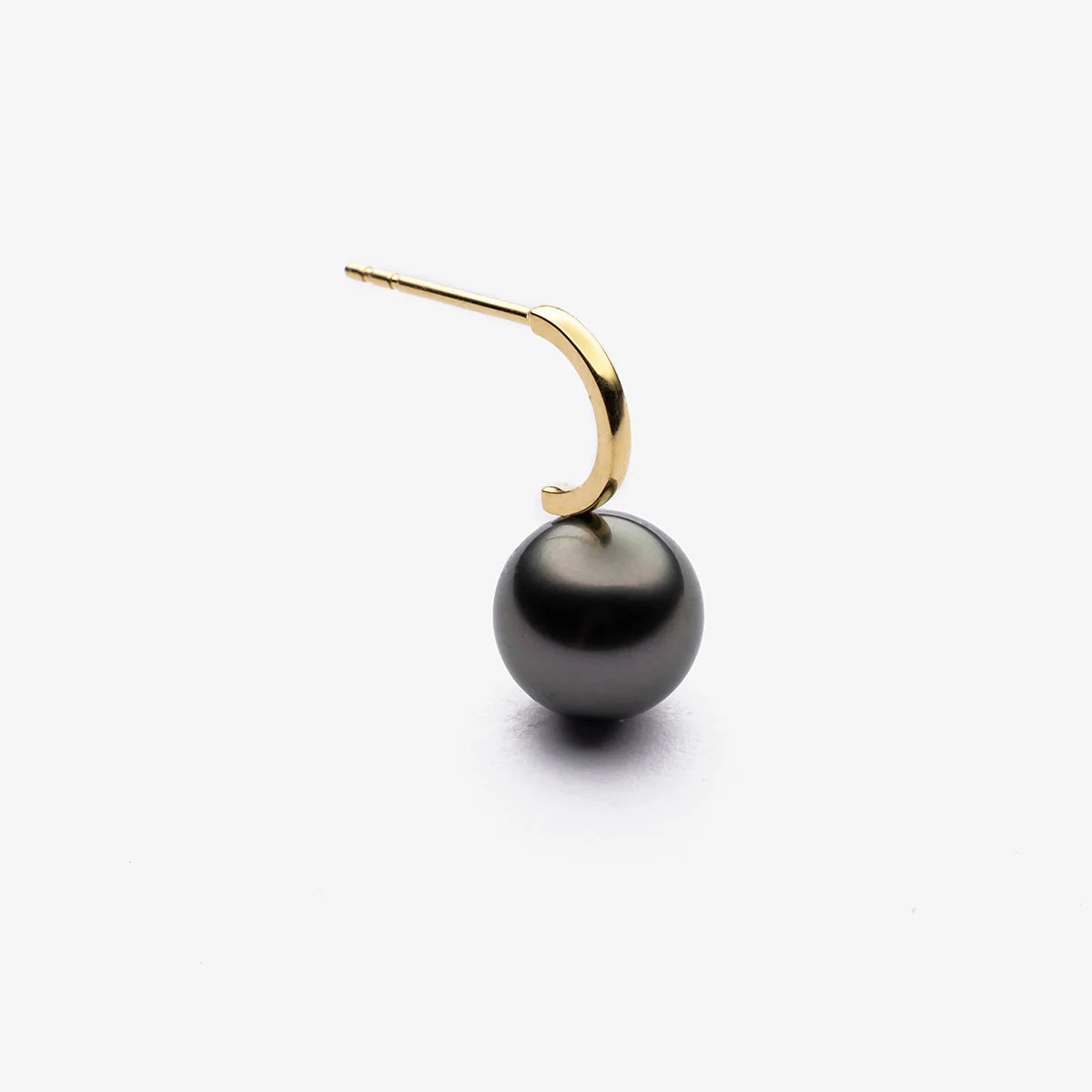 Tahitian Pearl Earrings 18K Gold Leverback Earrings - Image 7