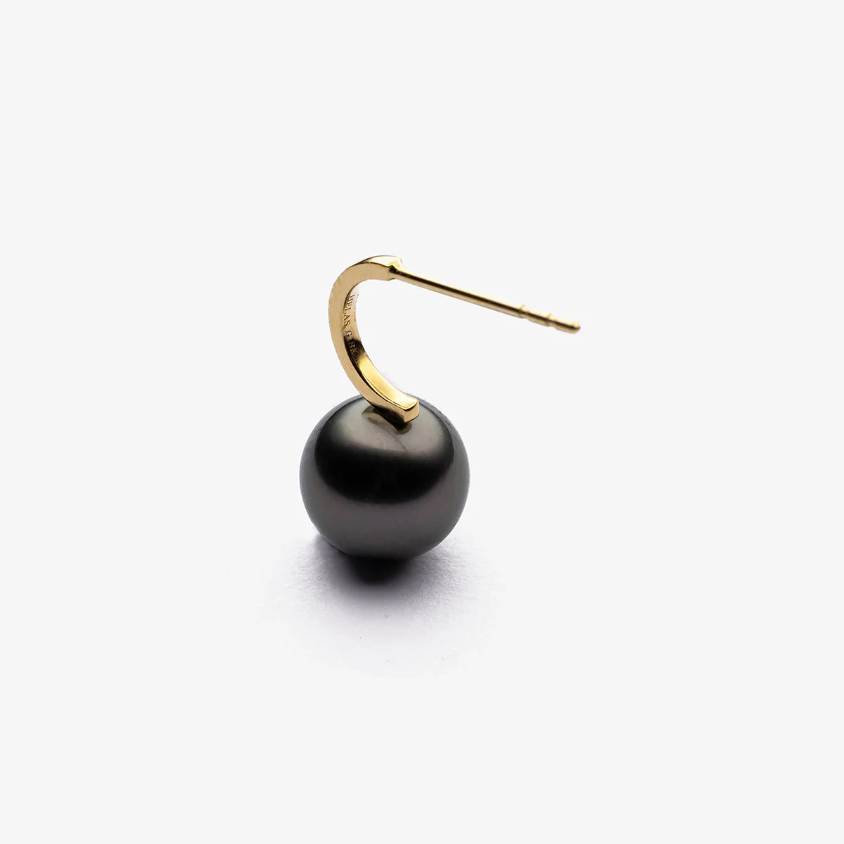 Tahitian Pearl Earrings 18K Gold Leverback Earrings - Image 8