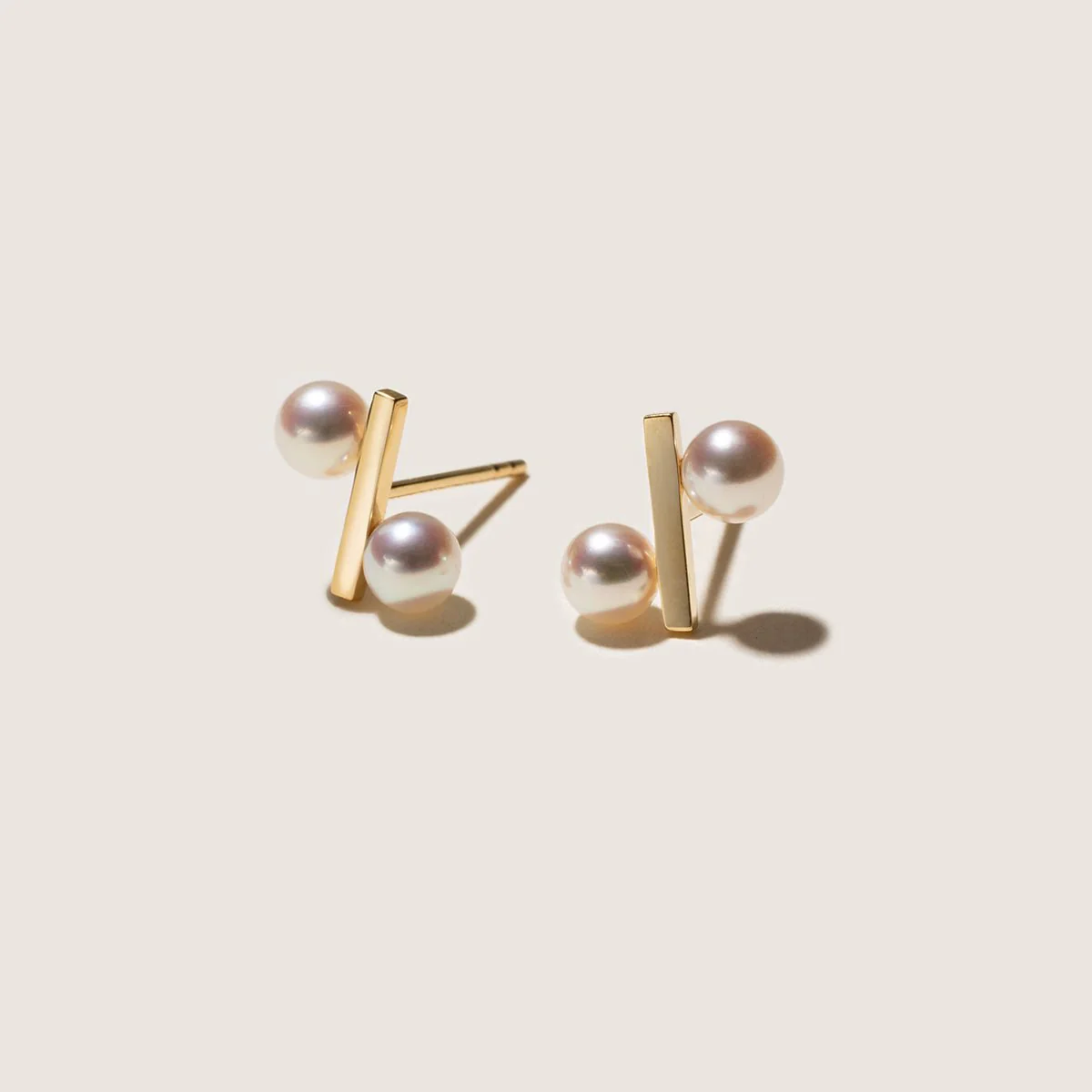 Akoya Saltwater Pearl Earrings 18K Gold Earrings - Image 3