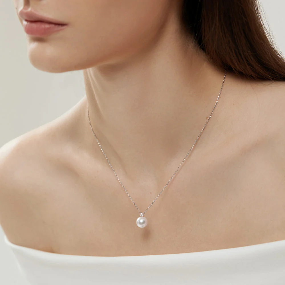 Premier South Sea Pearl 18K Gold Diamond Necklace - Image 3