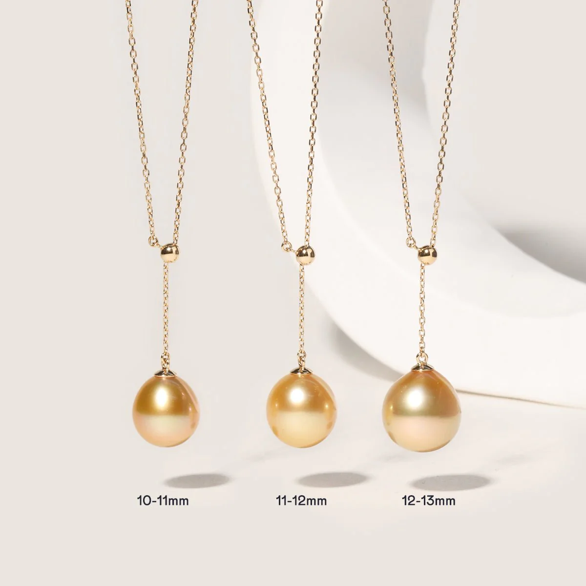 South Sea Golden Pearl 14K Gold Adaptable Y Necklace - Image 4